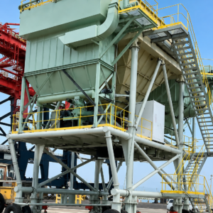 Sunlike manufactures Dust-Control Hopper for ports applications, supporting project requirements across bulk ship unloading systems.