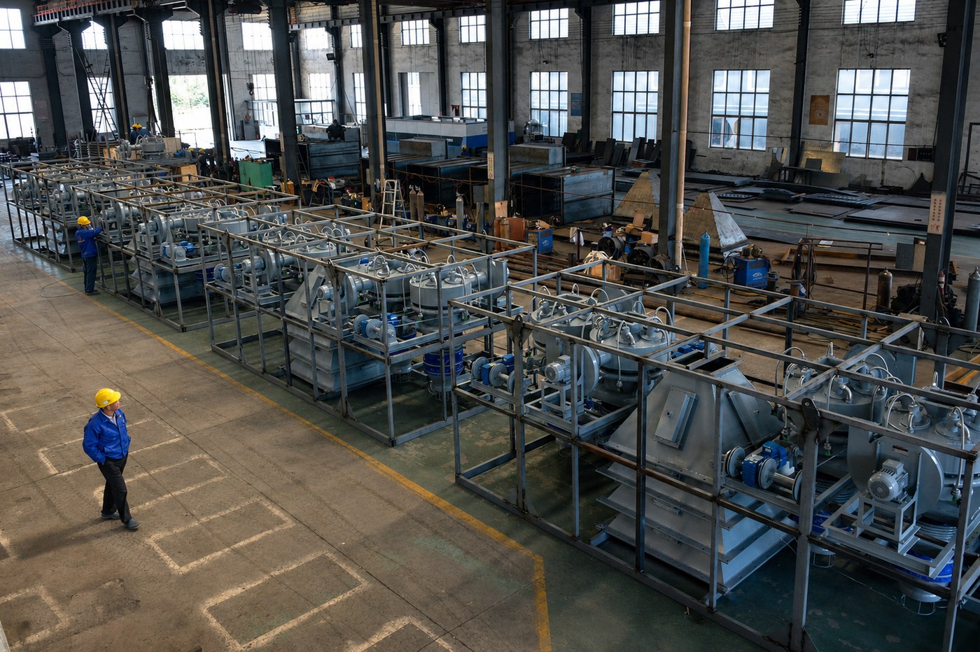 Bulk loading machine assembly