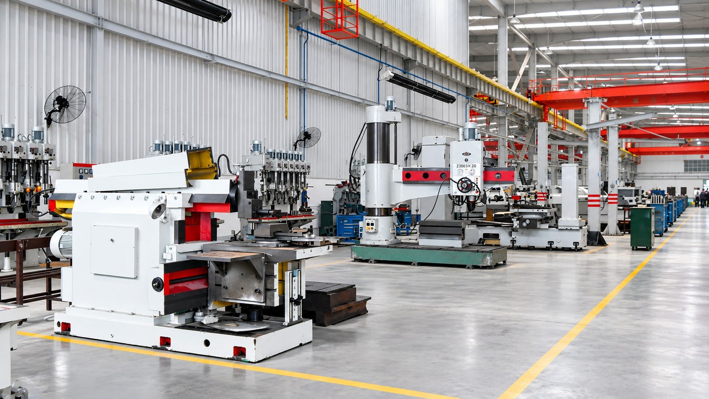 CNC machining centre on the shop floor