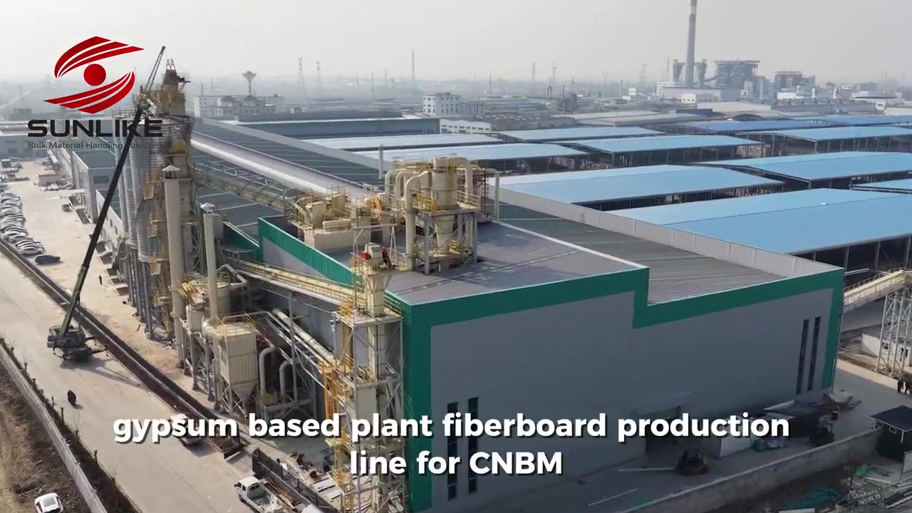 Gypsum based plant fiberboard production line for CNBM
