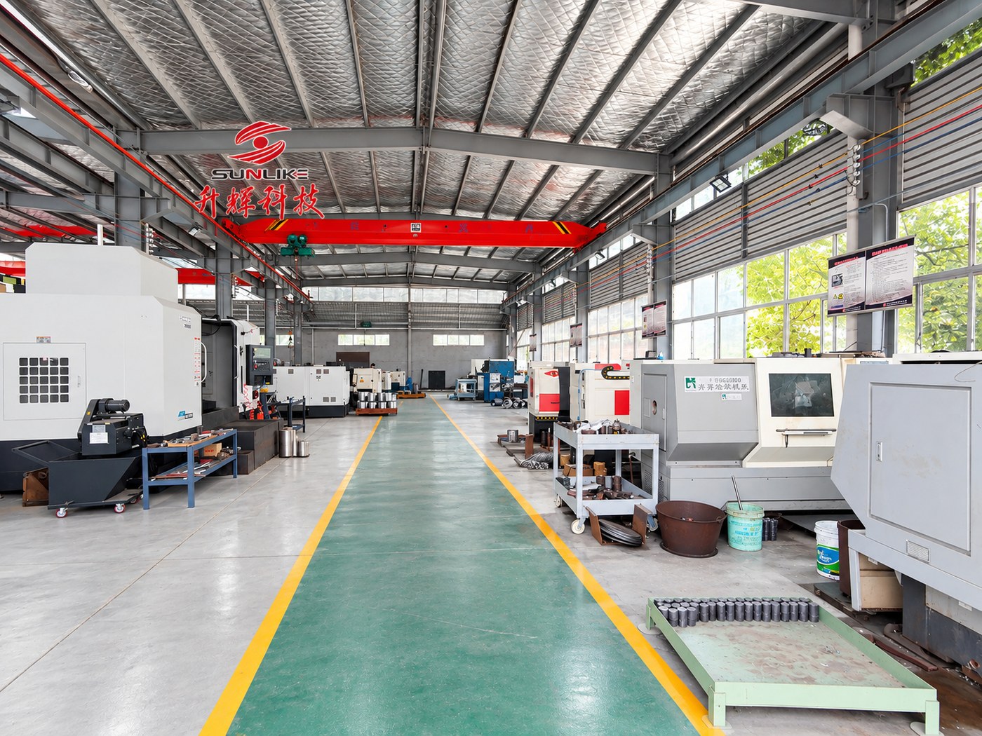Precision machining workshop